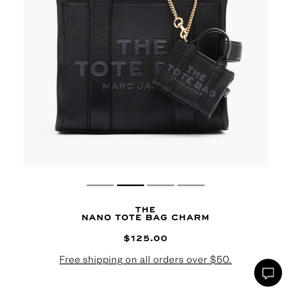 THE
NANO TOTE BAG CHARM.